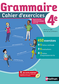 Grammaire 4e - Cahier d&#39;exercices (2016)